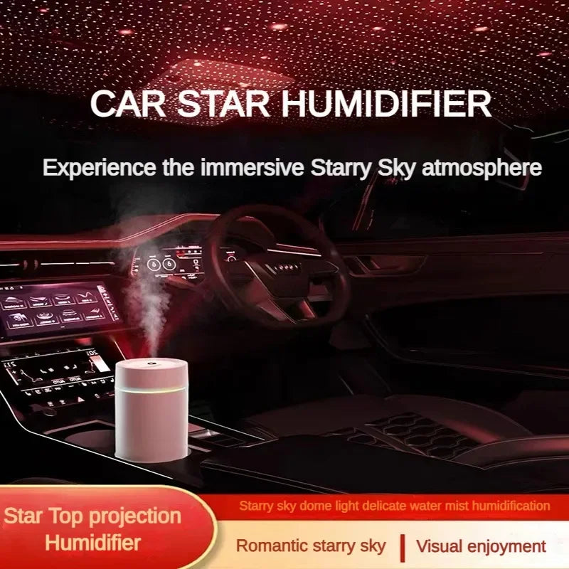 Starry Zenithcar Car Diffuser USB Rechargeable Humidifier Bright